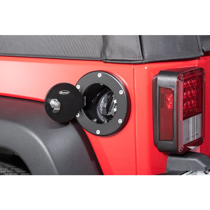 Quadratec  Billet Aluminum Fuel Door for 07-18 Jeep Wrangler JK
