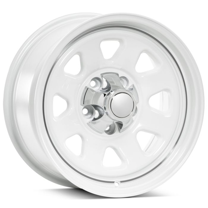 CJ Retro Wheel Alloy 15x8 5x5.5-BP, White