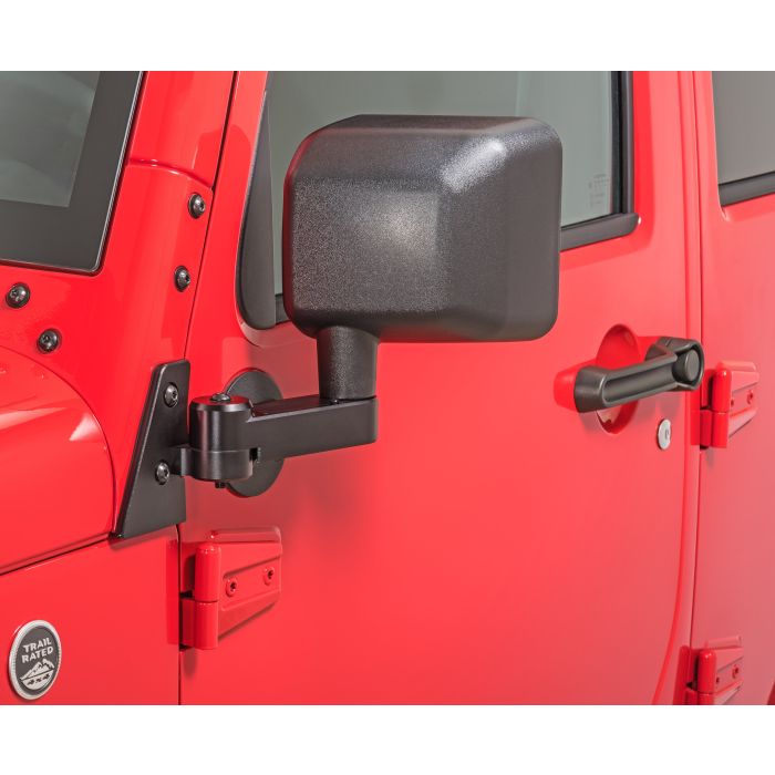 Quadratec  Automatic Billet Aluminum Mirror Mover Pair for 11-13 Jeep Wrangler JK with Power Heated Mirrors