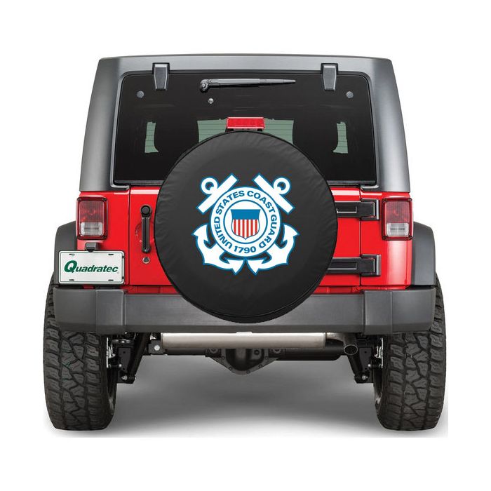HBS TIRE COVER COAST GUARD 37x12.5 BLK