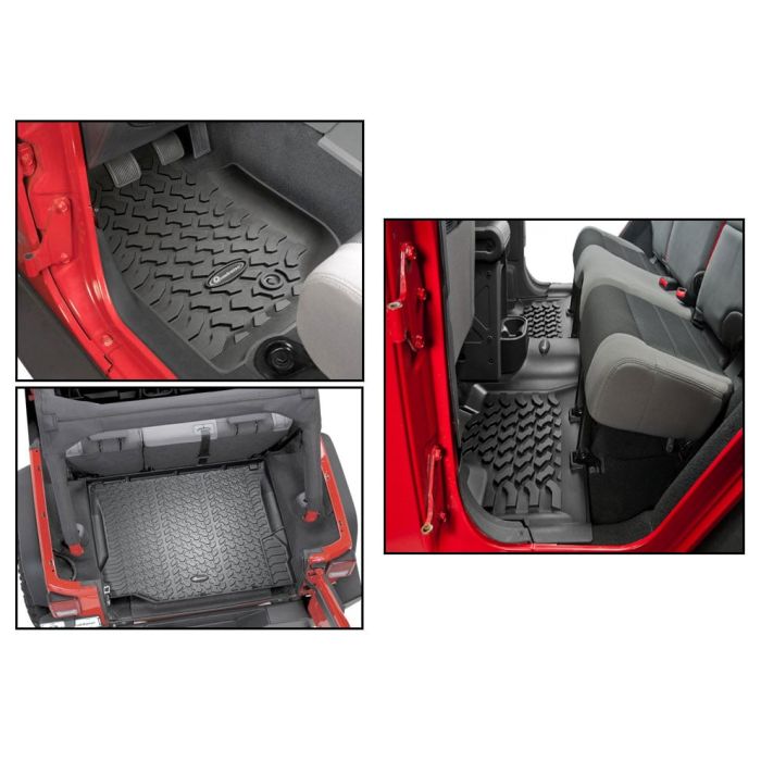 Quadratec  Ultimate All Weather Floor Liner Triple Combo  for 07-13 Jeep Wrangler Unlimited JK 4 Door