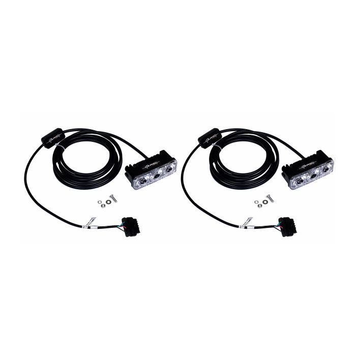 Quake LED QTE956 3" DRL Fender Lights with Switchback Turn Signal for 18-20 Jeep Wrangler JL & Gladiator JT