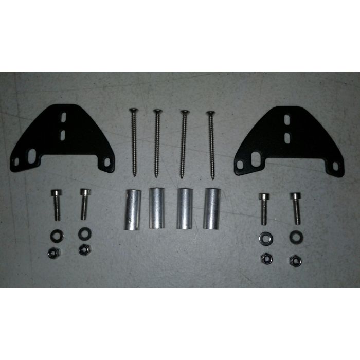 Quake LED QBJ910 Fog Light Adapter Mount Pair for 18-21 Jeep Wrangler JL Sport & Gladiator JT Sport