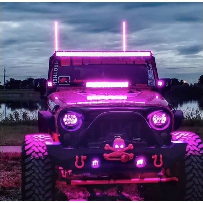 Quake LED  HD RGB Accent Whip Light Kit 