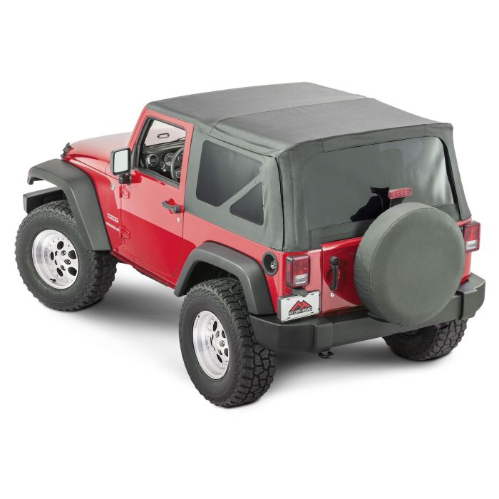 Crown Automotive RT10935T Replacement Soft Top with Tinted Windows for 07-12 Jeep Wrangler JK 