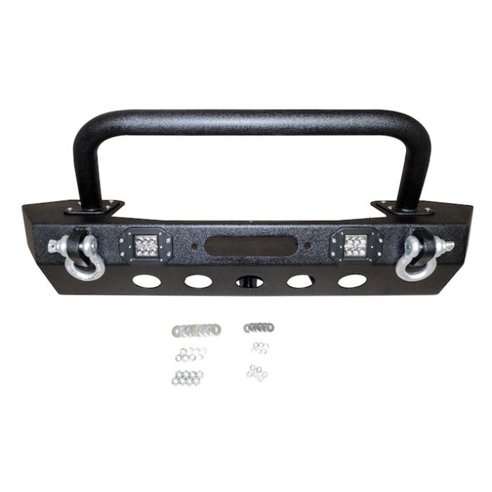 Crown Automotive RT20044 Heavy Duty Mid-Width Winch Bumper  for 18-21 Jeep Wrangler JL & Gladiator JT