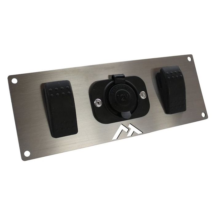 Crown Automotive RT29007 Switch Plate with Rocker Switches & Power Socket 