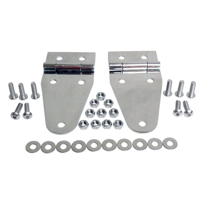 Crown Automotive RT34012 Stainless Steel Hood Hinge Set for 55-95 Jeep CJ & Wrangler YJ