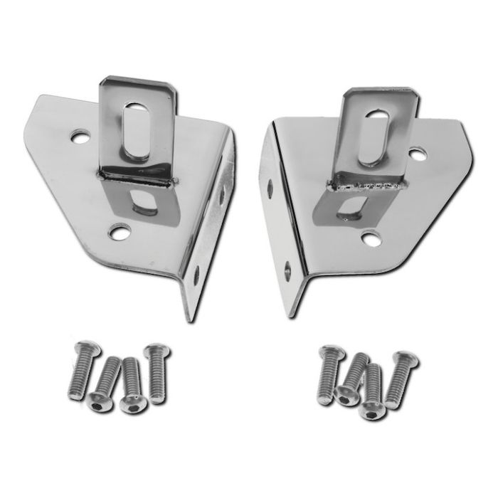 WINDSHIELD LIGHT BRACKETS BLK CJ/YJ
