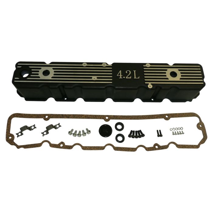 Crown Automotive  Aluminum Valve Cover Kit for 81-86 Jeep CJ Series with 4.2L 6 Cylinder Engine