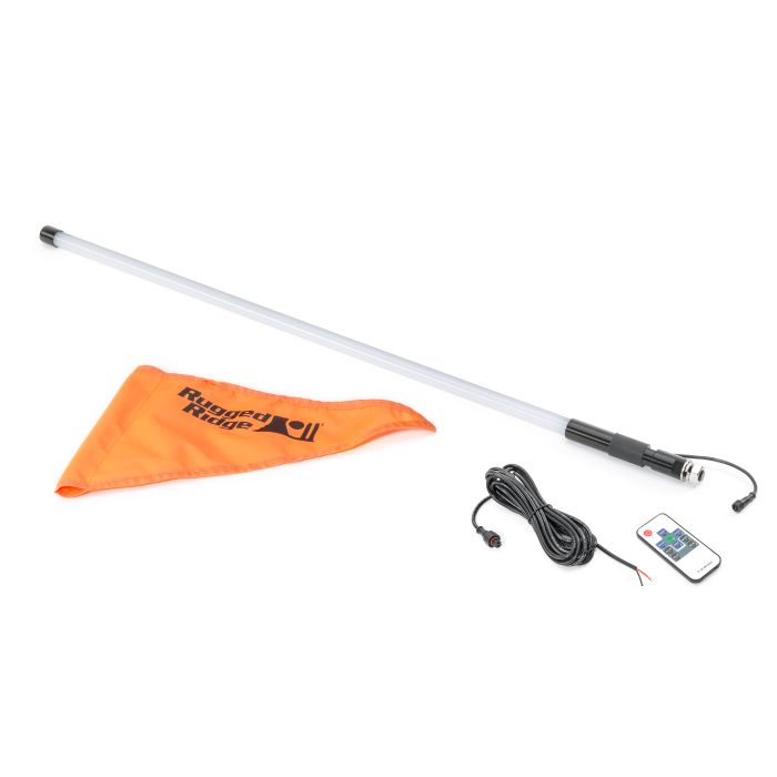 Rugged Ridge  Multi-Colored LED Lighted Whip 