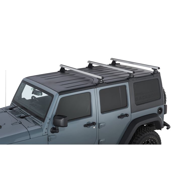 Rhino-Rack  Heavy Duty 3-Bar Backbone Roof Rack for 07-18 Jeep Wrangler Unlimited JK Hardtop