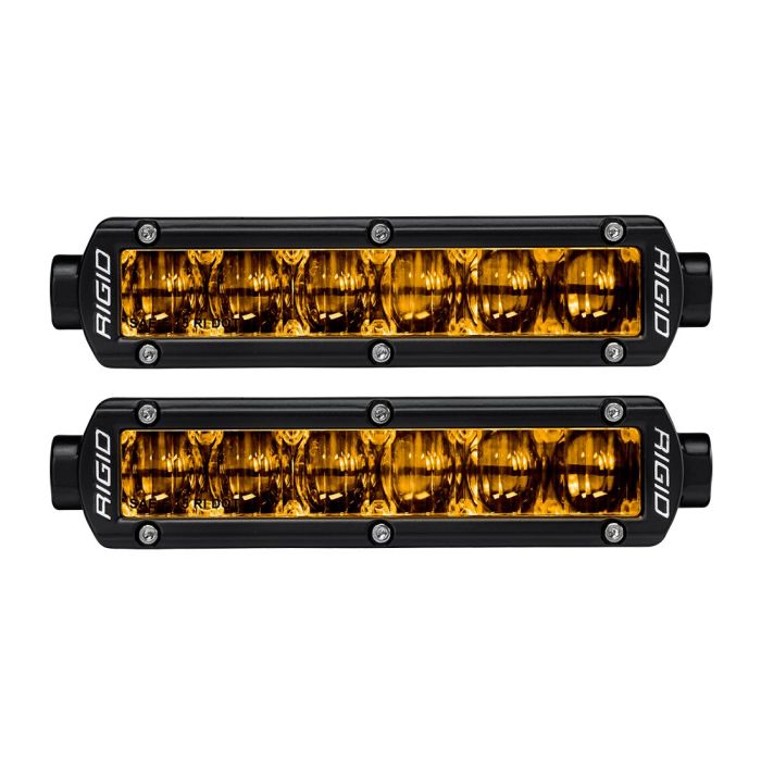 RIG SR-SER 6IN SAE/DOT YELLOW FOG PAIR
