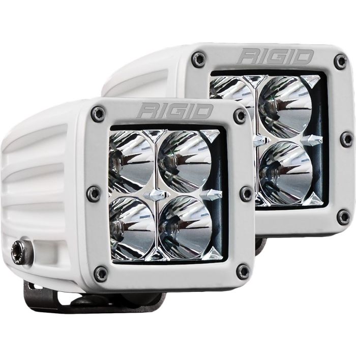 Rigid Industries 602113 White D-Series Pro Hybrid Flood Surface Mount Pair 