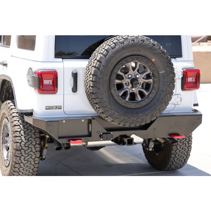 Rock Hard 4X4 RH-90340 Patriot Series Aluminum Rear Bumper for 18-23 Jeep Wrangler JL