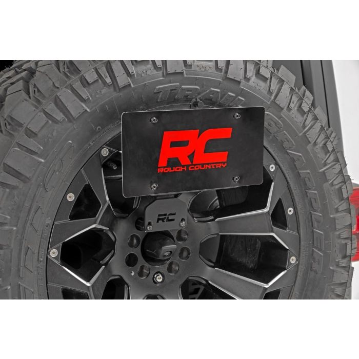 Rough Country 10534 License Plate Adapter  for 18-21 Jeep Wrangler JL