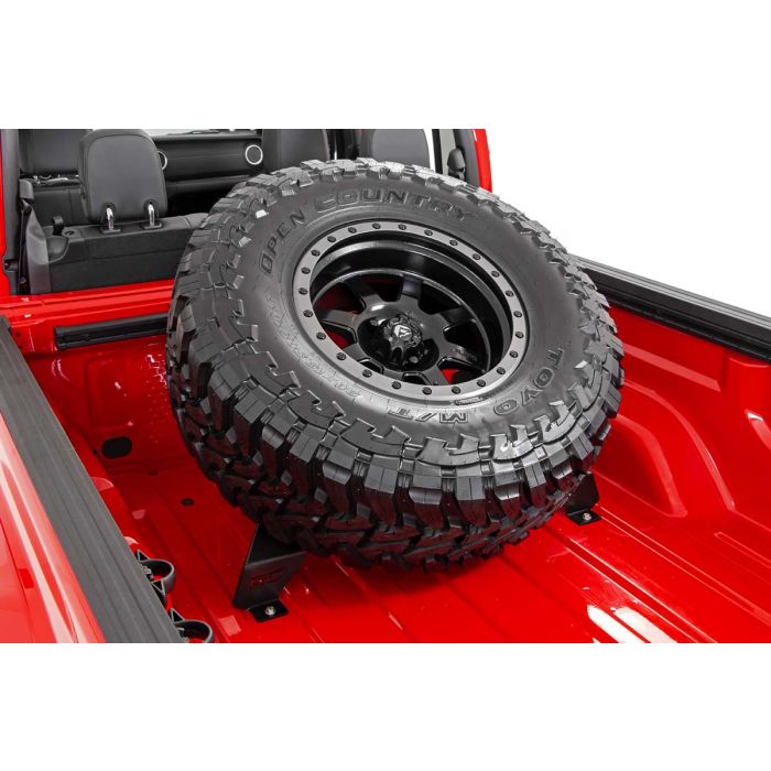 Rough Country 10544 Bed Mounted Tire Carrier for 20-21 Jeep Gladiator JT