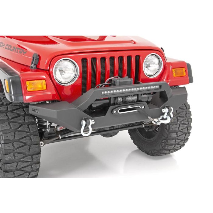 Rough Country 10595 Full Width Front LED Winch Bumper  for 87-06 Jeep Wrangler YJ & TJ