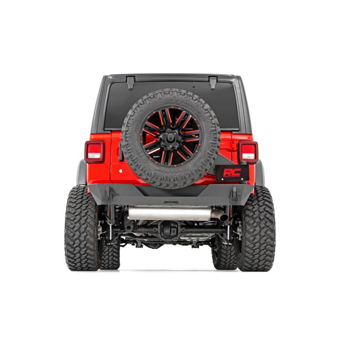 Rough Country 10598 Rear Trail Bumper with Tire Carrier for 18-20 Jeep Wrangler JL