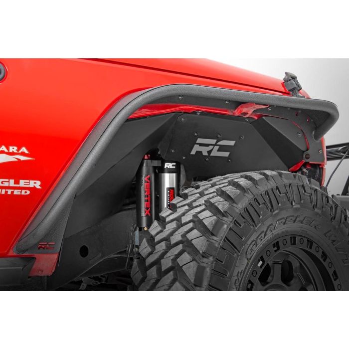 Rough Country 1195V Front Inner Fender Liners for 07-18 Jeep Wrangler JK with Vertex Shocks