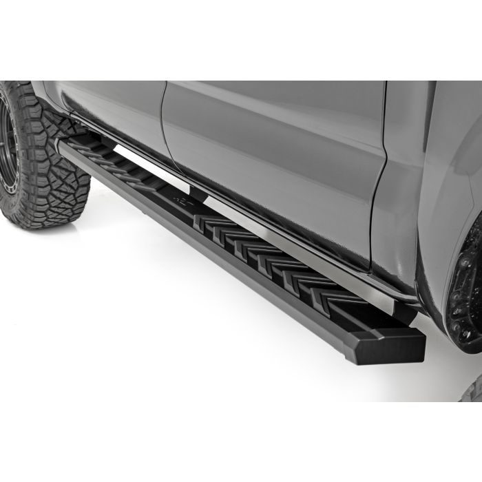 Rough Country 41009 BA2 Running Boards for 05-23 Toyota Tacoma Double Cab