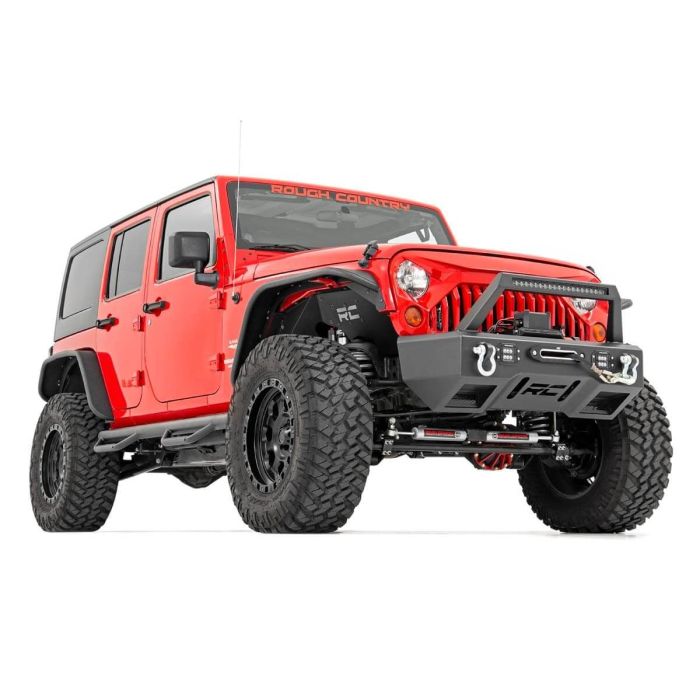 Rough Country  4in Long Arm Suspension Lift Kit for 07-18 Jeep Wrangler Unlimited JK