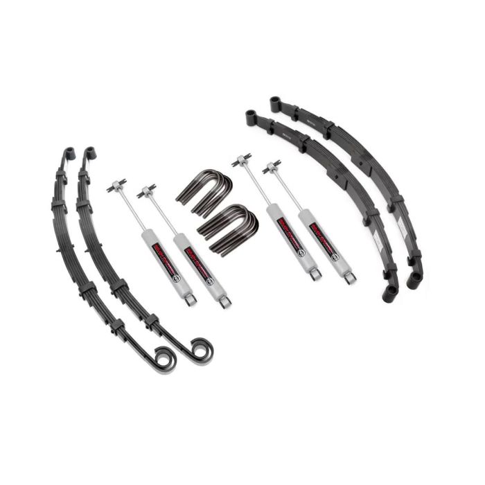 Rough Country 60030 2.5in Suspension Lift Kit for 55-68 Jeep CJ5 & CJ6 