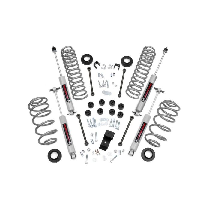 Rough Country  3.25in Suspension and Spacer Lift Kit for 97-06 Jeep Wrangler TJ
