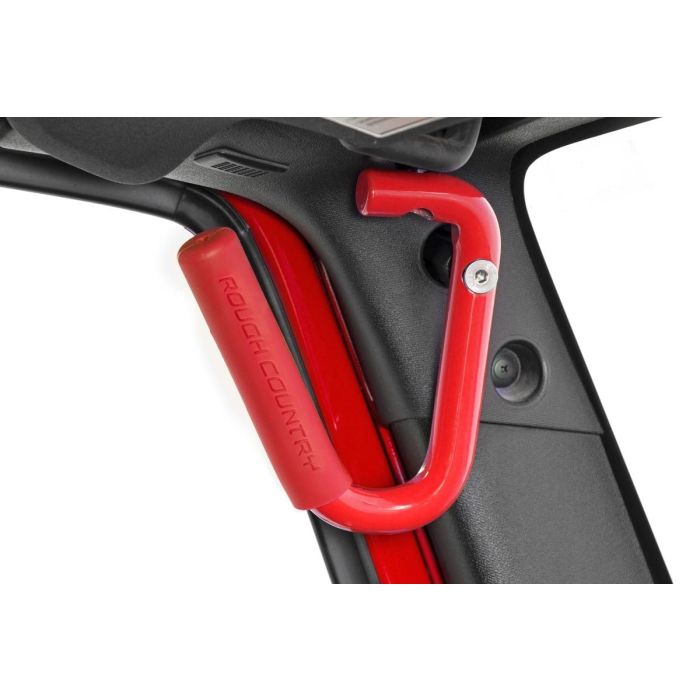 RC RED FRONT GRAB HANDLES JK