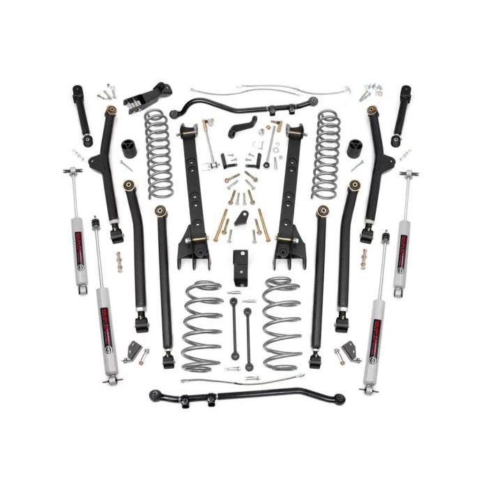 Rough Country 66330 4in Long Arm Suspension Lift Kit for 97-06 Jeep Wrangler TJ