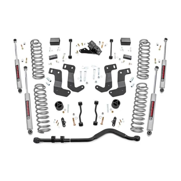 Rough Country  3.5in Suspension Lift Kit with Control Arm Drop for 18-21 Jeep Wrangler JL Unlimited