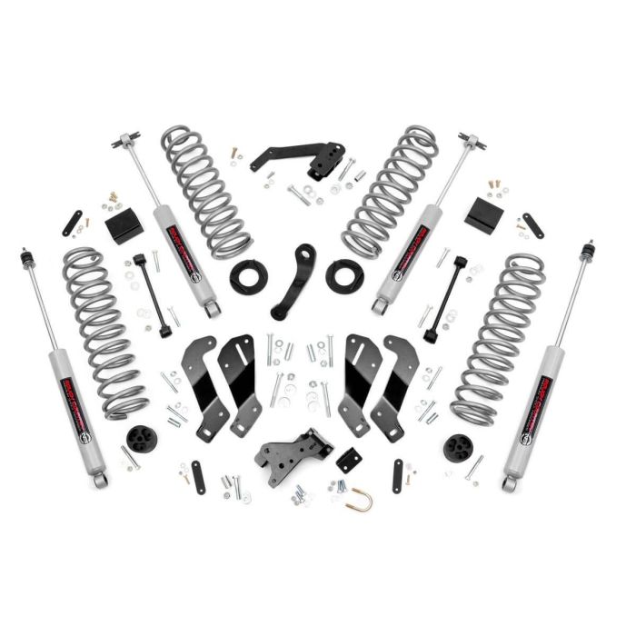 Rough Country  3.5in Suspension Lift Kit with Control Arm Drop for 07-18 Jeep Wrangler JK