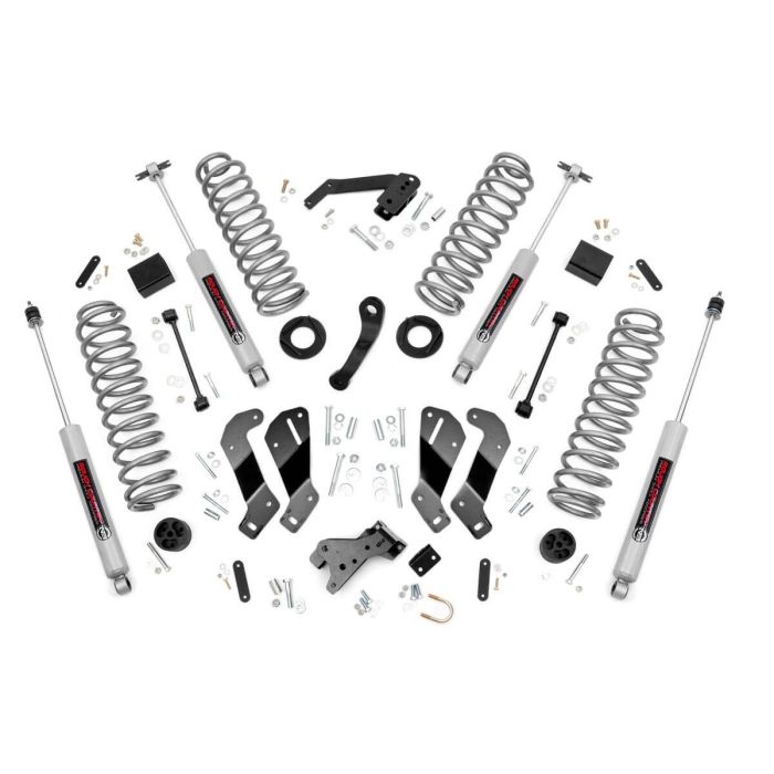 Rough Country  3.5in Suspension Lift Kit with Control Arm Drop for 07-18 Jeep Wrangler Unlimited JK