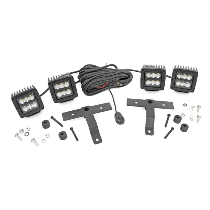 RC 4 LED CUBE KIT BLACK JL/JT