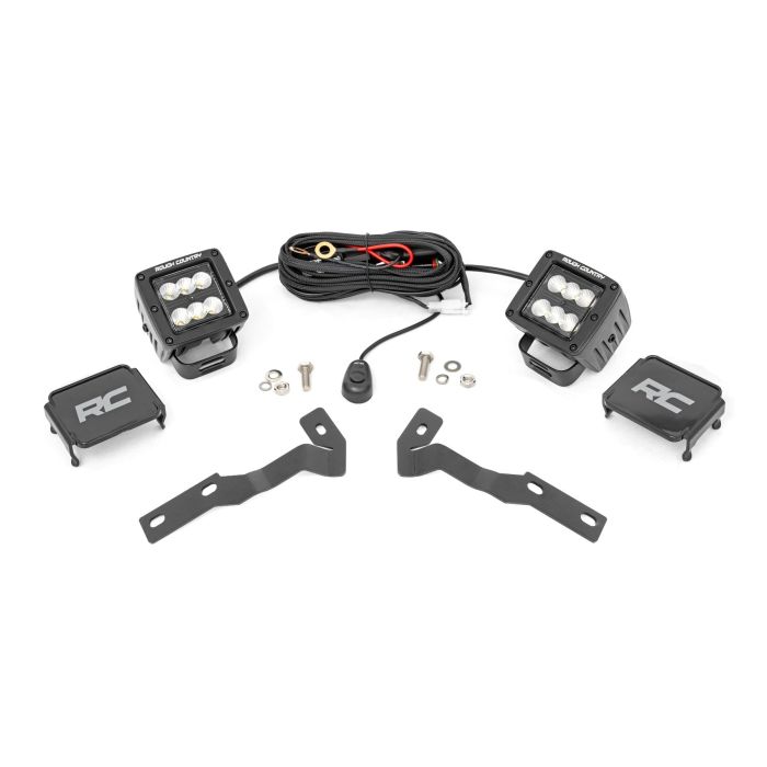 Rough Country  LED Ditch Light Kit for 16-23 Toyota Tacoma