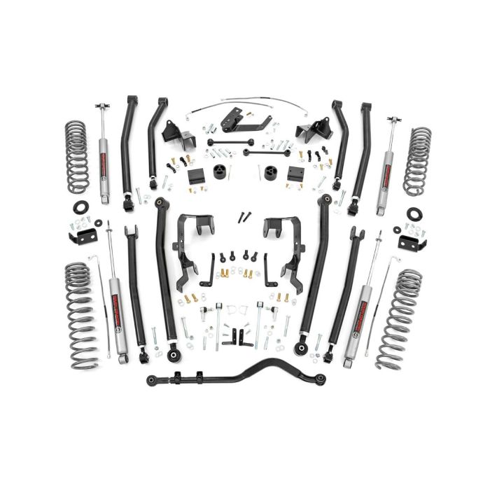 Rough Country  4in Long Arm Suspension Lift Kit for 07-18 Jeep Wrangler Unlimited JK