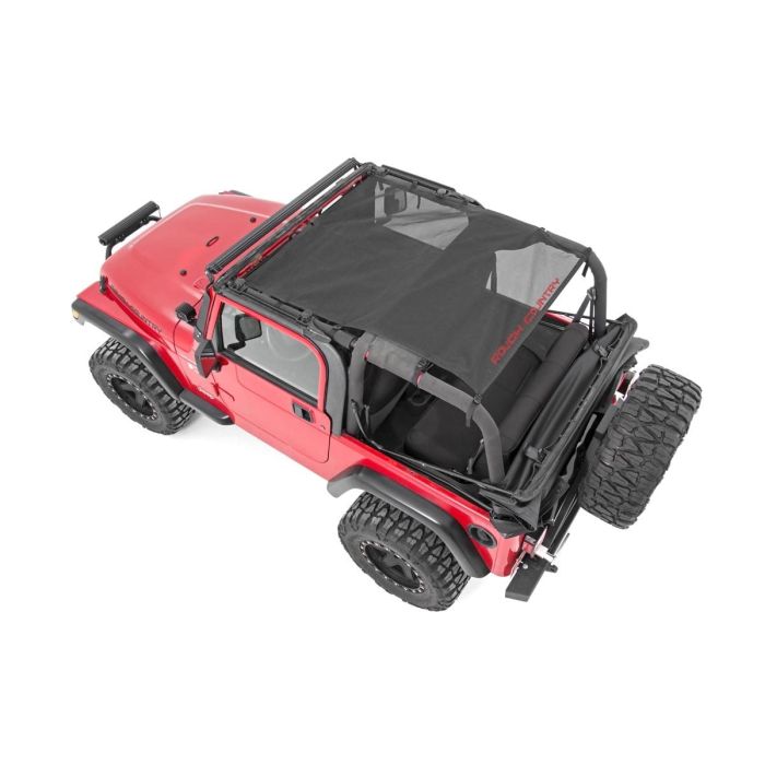 Rough Country  Mesh Bimini Top Plus for 92-06 Jeep Wrangler YJ & TJ