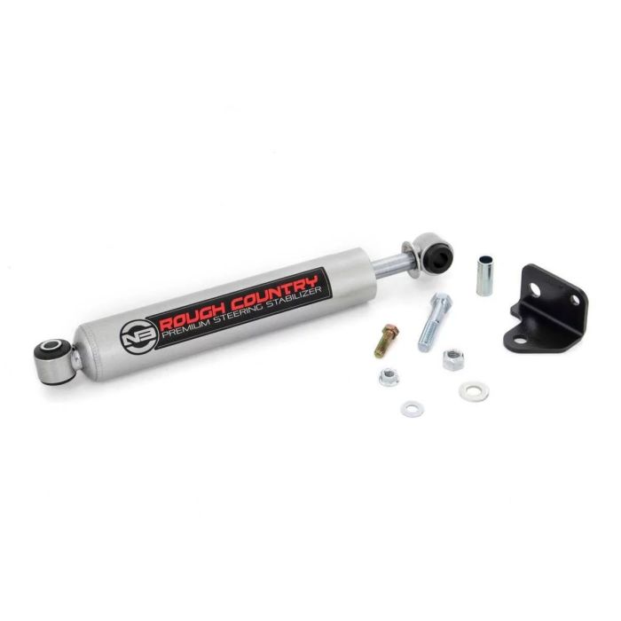 Rough Country 8730630 N3 Steering Stabilizer  for 07-18 Jeep Wrangler JK