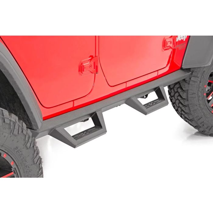 Rough Country 90769A Contoured Drop Steps for 18-19 Jeep Wrangler JL 4-Door Unlimited