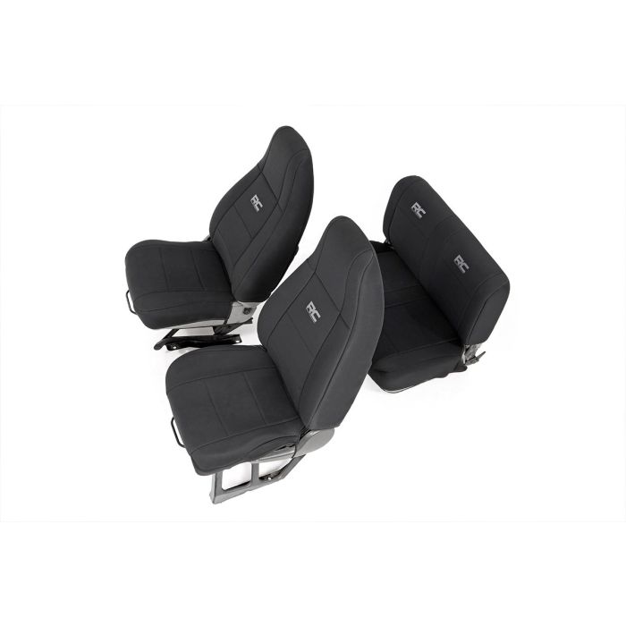 Rough Country 91009 Front & Rear Seat Covers for 91-95 Jeep Wrangler YJ