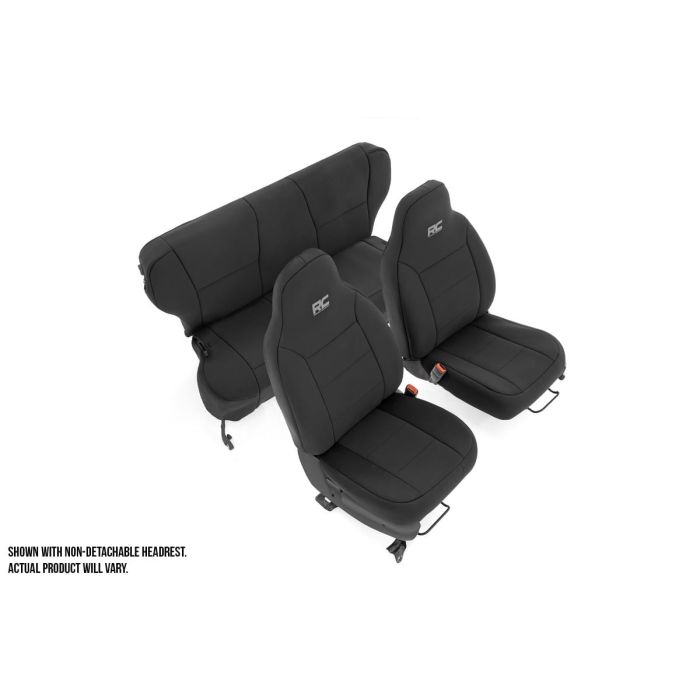 RC FR/RR SEAT CVRS BLK 97-01 XJ DETACH