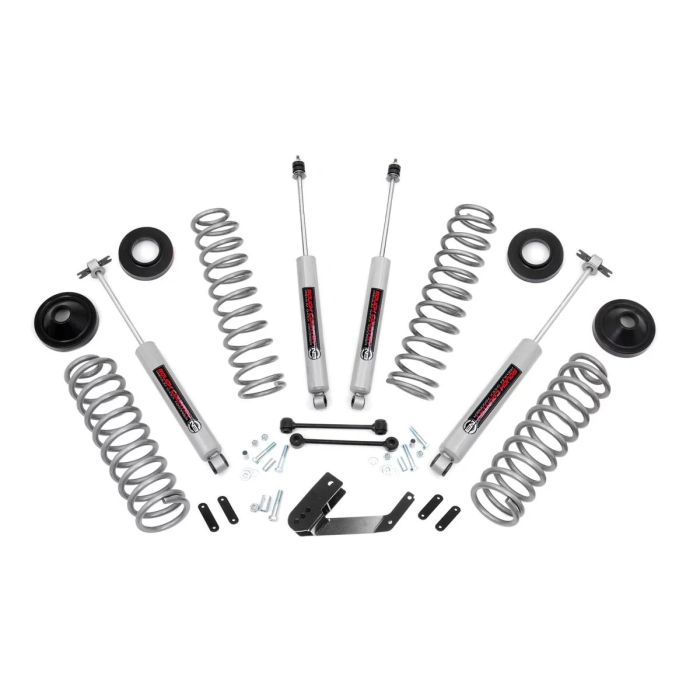 Rough Country  3.25in Suspension and Spacer Lift Kit for 07-18 Jeep Wrangler JK