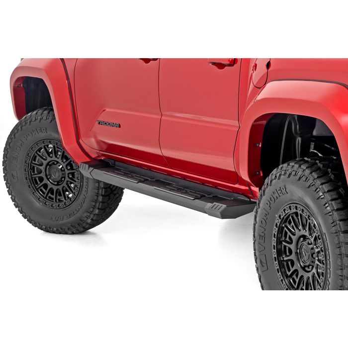 Rough Country SRB202485 HD2 Aluminum Running Boards for 24-26 Toyota Tacoma Double Cab