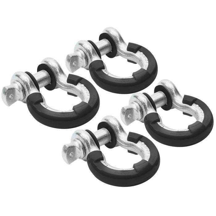 RUR D-RING ISOLATORS 3/4IN BLACK 4PK