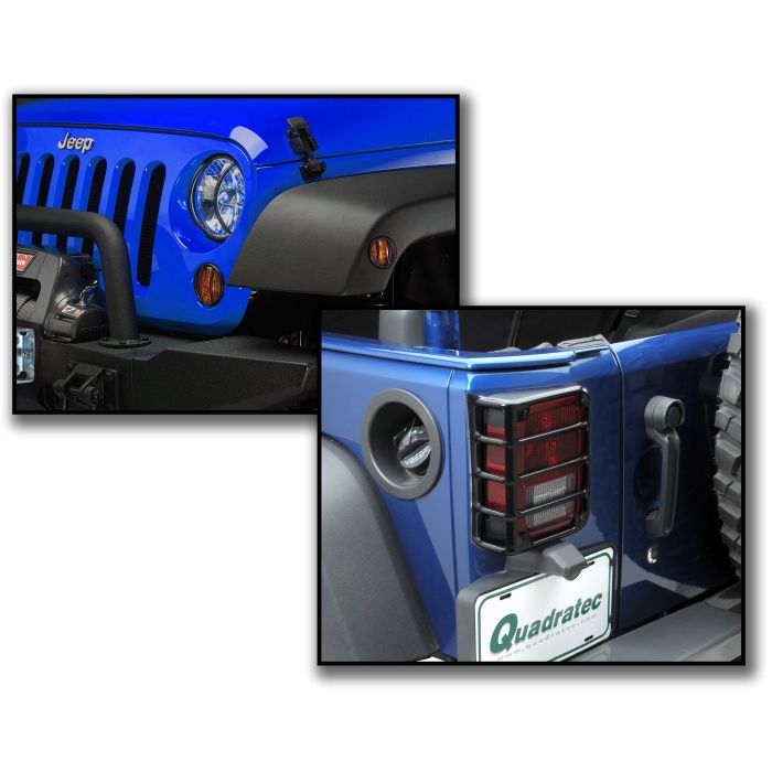 Rugged Ridge  Front & Rear Euro Guards in Black for 07-18 Jeep Wrangler JK