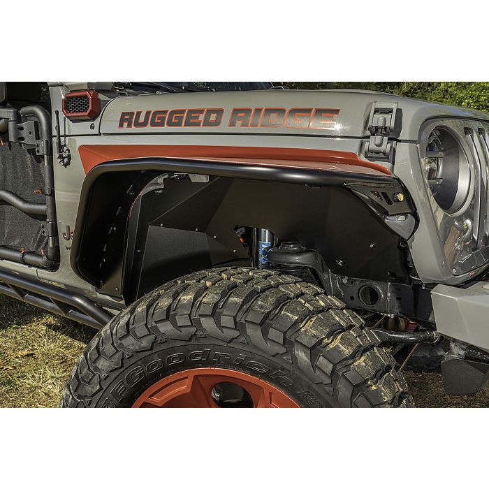 Rugged Ridge 11615.61 Aluminum Inner Fender Flare Liners for 18-20 Jeep Wrangler JL & Gladiator JT