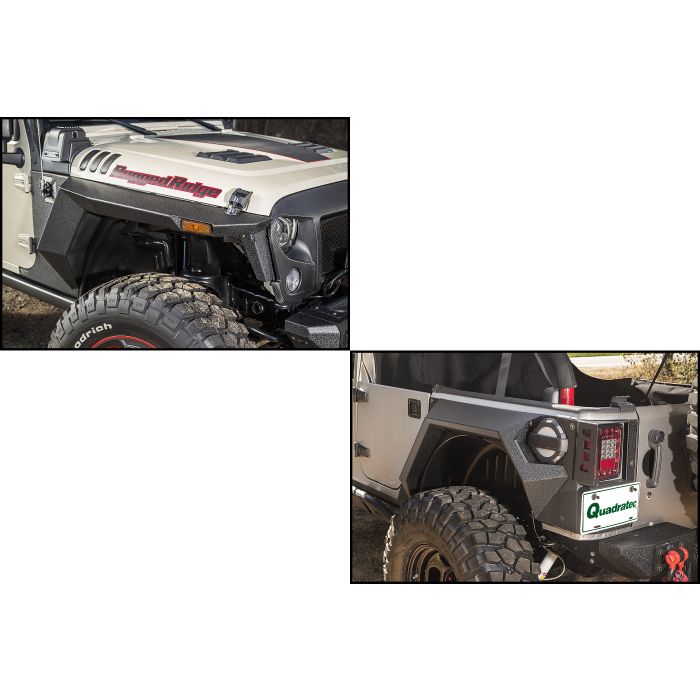 Rugged Ridge 11615.06 XHD Armor Fenders and Liner Kit for 07-18 Jeep Wrangler Unlimited JK