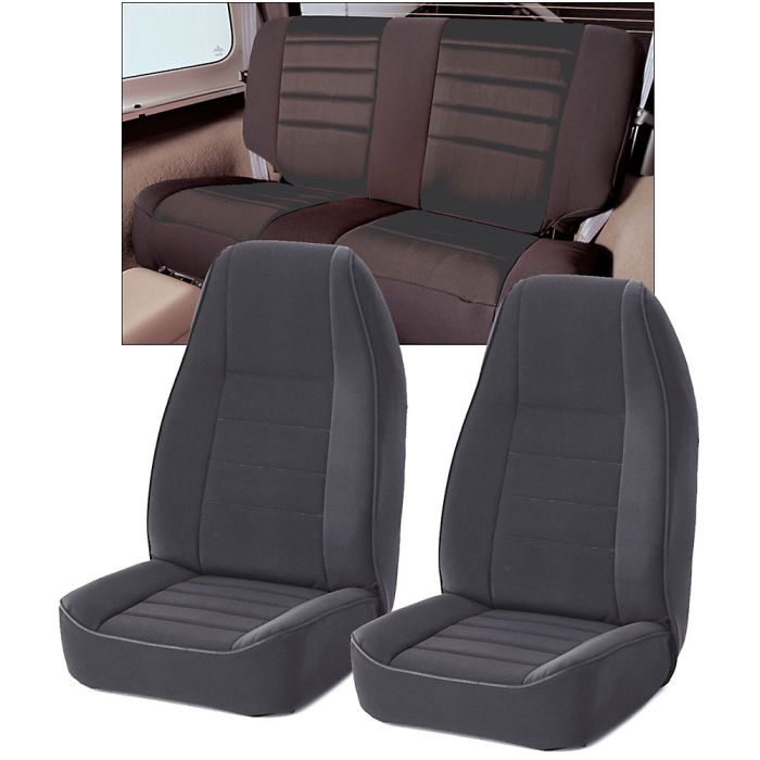 03 TJ FR/RR NEO SEAT COVERS BLACK              KIT
