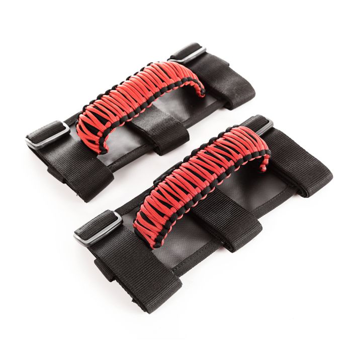 RUR PARACORD GRAB HANDLES RED/BLK