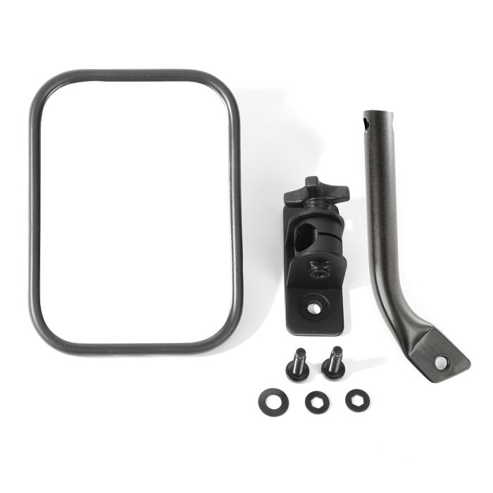 Rugged Ridge  Square Stubby Trail Mirror for 97-18 Jeep Wrangler TJ & JK